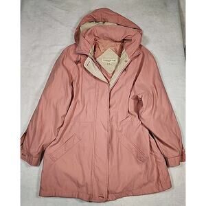 Vtg London Fog women's Peach fall/winter coat-jacket Size S Oversized Fit a Med